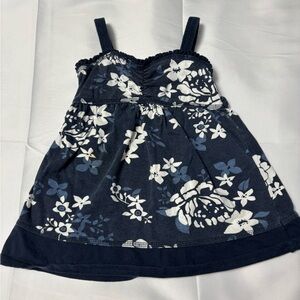5/$25 Navy Blue Nevada Floral Kids Camisole